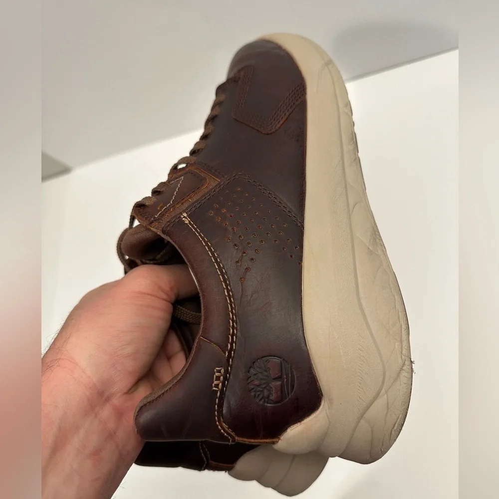 Timberland Men's Bradstreet Ultra Oxford Brown Leather Shoes A2D52 Size 9.5